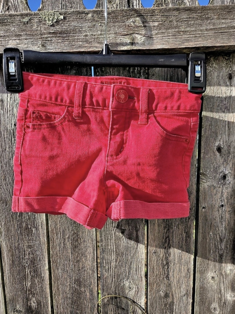 Justice Girls Size 8 Pink Red Shorts